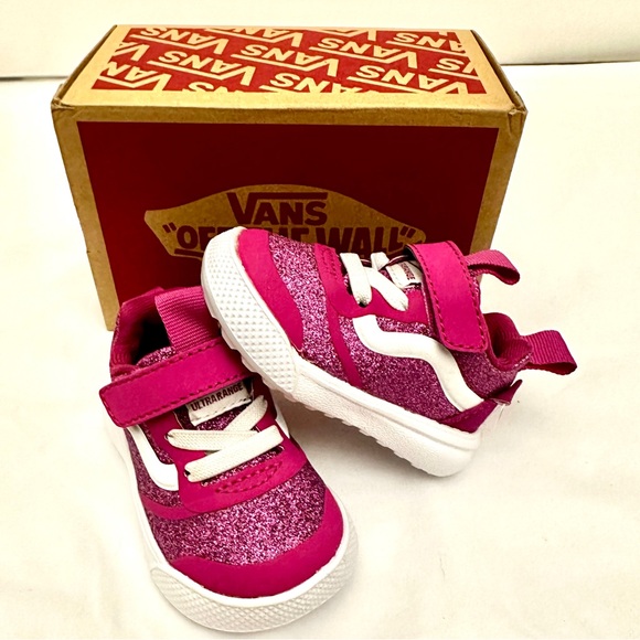Vans Kids pink Glitter Sneakers (size 2 toddler) - Picture 1 of 6